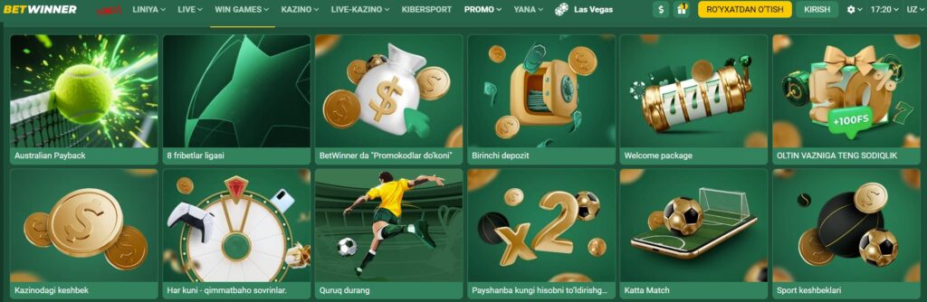 Bonuslar va aksiyalar